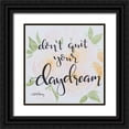 thumbnail image 1 of Chavez, April 20x20 Black Ornate Wood Framed with Double Matting Museum Art Print Titled - Dont Quit Your Daydream, 1 of 4