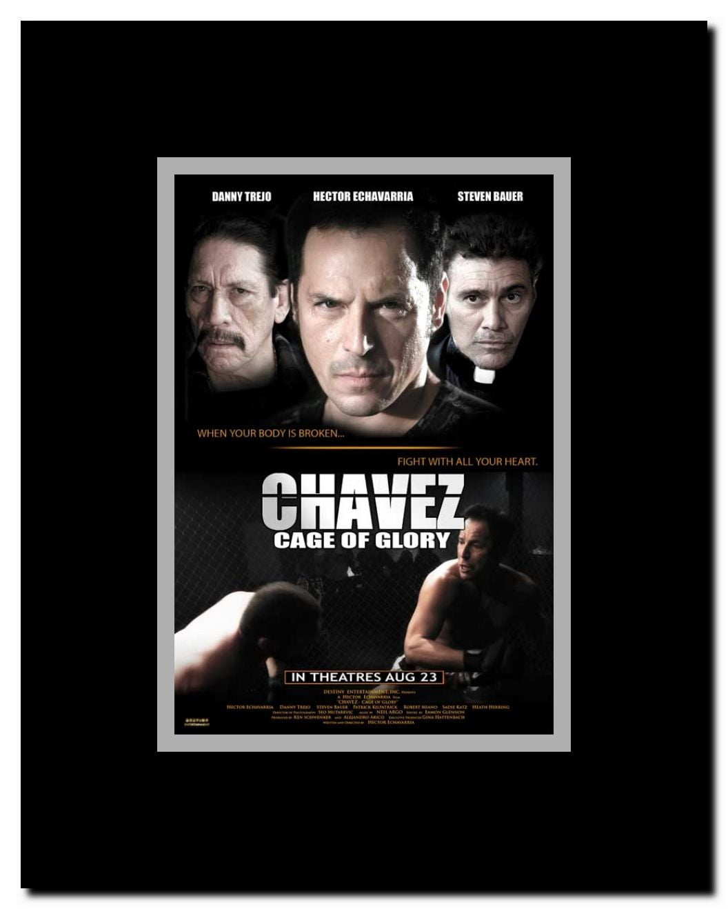 Chavez Cage of Glory Framed Movie Poster