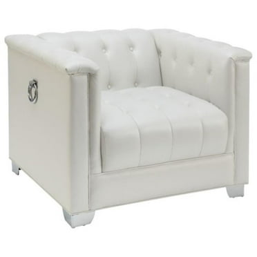 Chaviano Tufted Upholstered Chair Pearl White