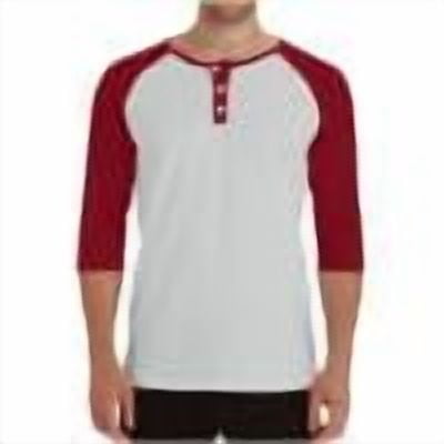 Chbgutlmr 3/4 Length Sleeve Tops for Men Notched V Neck Color Block Drop Shoulder Shirts Casual Comfy Tops