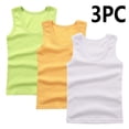 thumbnail image 1 of Chbgutlmr 3pc Toddler Kids Boys Tank Tops Sleeveless U Neck Fitted Tee Tops Casual Summer Comfy Stretch Tops for 2-14 Years Children, 1 of 3