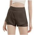 thumbnail image 1 of Chbgutlmr Athletic Shorts for Women Summer Elastic Waisted Ruched Lined Loose Gym Running Workout Shorts, 1 of 3