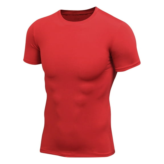 Chbgutlmr Athletic T Shirts for Men Workout Slim Fitted Muscle Tees Summer Crewneck Short Sleeve Gym Shirts