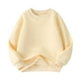 thumbnail image 1 of Chbgutlmr Baby Boy Girl Clothes Winter Fleece Lined Pullover Tops Long Sleeve Warm Comfy Kids Sweatshirts, 1 of 5