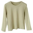 thumbnail image 1 of Chbgutlmr Baby Boys Girl Clothes Basic Tshirts Kids Crewneck Long Sleeve Blouses Children Fall Clothing, 1 of 3