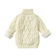 thumbnail image 1 of Chbgutlmr Baby Boys Girls Clothes Fleece Lined Turtleneck Sweaters Kids Winter Thick Warm Comfy Tops, 1 of 7