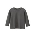 thumbnail image 1 of Chbgutlmr Baby Clothes Boy Girl Kids Cotton Blouses Crewneck Solid Color Fall Comfy Tshirts 2-10 Years, 1 of 2