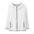 thumbnail image 1 of Chbgutlmr Baby Clothes Boy Girl Sun Protection Hooded Jackets Kids Zipper up Long Sleeve Summer Tops, 1 of 5