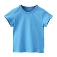 thumbnail image 1 of Chbgutlmr Baby Clothes Boy Girls Summer Short Sleeve Tshirts Kids Crewneck Casual Cotton Comfy Tees Tops, 1 of 5
