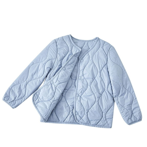 Chbgutlmr Baby Clothes Kids Quilted Coats Girls Boys Solid Color Button down Lightweight Warm Casual Jackets