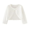 thumbnail image 1 of Chbgutlmr Baby Clothes Toddler Open Front Knit Sweaters Kids Ruffle Hollow out Fall Cardigans Girls Tops, 1 of 6