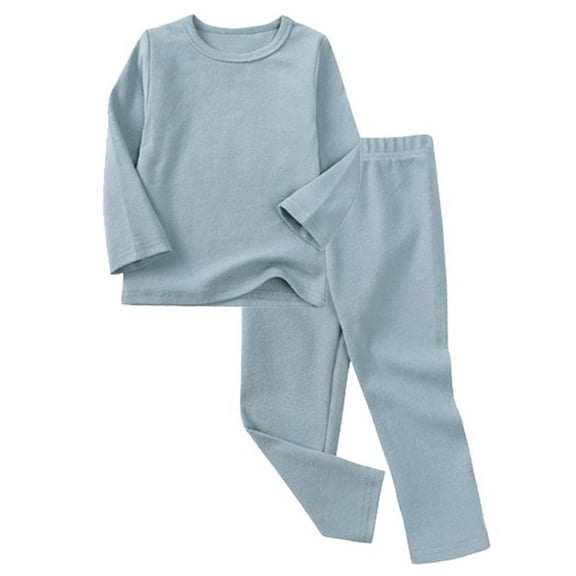 Chbgutlmr Baby Clothes Winter Boys Girls Underwear Sets Fleece Lined Warm Comfy Homewear Outfits Unisex
