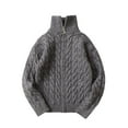 thumbnail image 1 of Chbgutlmr Baby Clothes for Boys Girls Sweaters Coats Kids Full Zip High Neck Knitted Outwear Fall Winter, 1 of 5