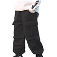 thumbnail image 1 of Chbgutlmr Baby Clothes for Boys Kids Cargo Pants Elastic High Waist Ruched Baggy Comfy Outdoor Active Trousers, 1 of 6