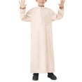 thumbnail image 1 of Chbgutlmr Baby Clothes for Boys Kids Long Gown Solid Color Stand Collar Long Sleeve Clothing 7-10 Years, 1 of 8