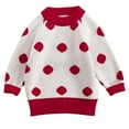 Chbgutlmr Baby Girl Crewneck Sweaters Toddler Knit Print Pullover Tops