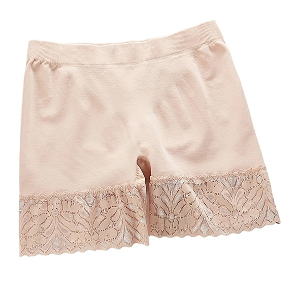 Chbgutlmr Boxers for Women Lace Patchwork High Waist Full Coverage Panties Comfy Stretch Safety Underwear
