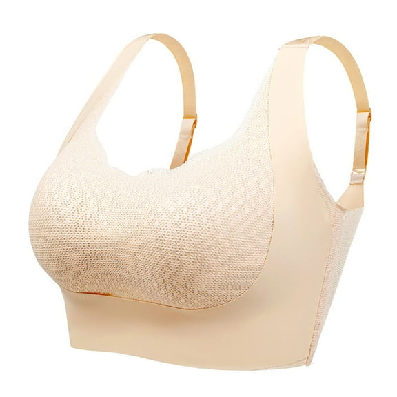 Chbgutlmr Bras for Women Full Support Adjustable Strap No Underwire Breathable Comfy Daily Sports Bras