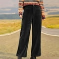 thumbnail image 1 of Chbgutlmr Corduroy Pants for Women Wide Leg High Rise Button Waist Trousers Casual Loose Comfy Fall Pants with Pockets, 1 of 9