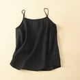 thumbnail image 1 of Chbgutlmr Cotton Linen Camisole Tops for Women Spaghetti Strap Sleeveless Tank Tops Casual Lightweight Breathable Summer Tops, 1 of 4
