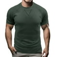 thumbnail image 1 of Chbgutlmr Crewneck Shirts for Men Short Sleeve Fitted T-Shirts Casual Fitted Summer Comfy Dailywear Tops, 1 of 7