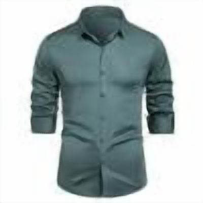 Chbgutlmr Dress Shirts for Men Lapel Neck Button up Long Sleeve Office Causal Work Fitting Shirts Tops