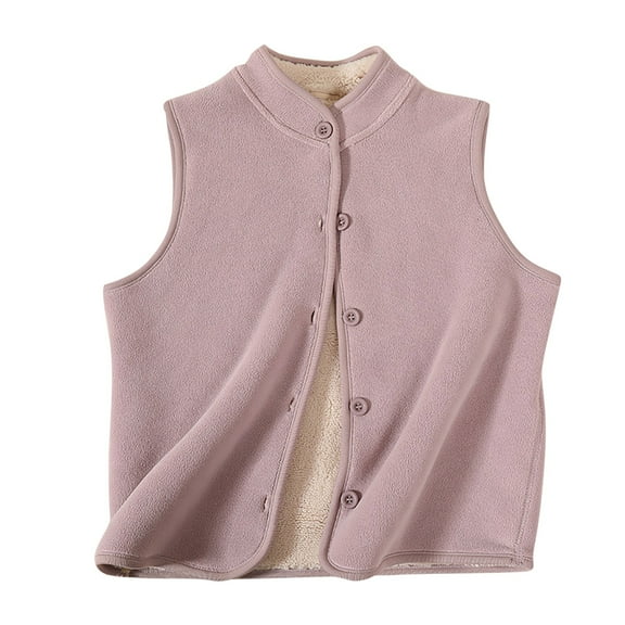 Chbgutlmr Fall Baby Clothes Sleeveless Tops Kids Boy Girls Button up Fleece Warm Causal Jacket Vests
