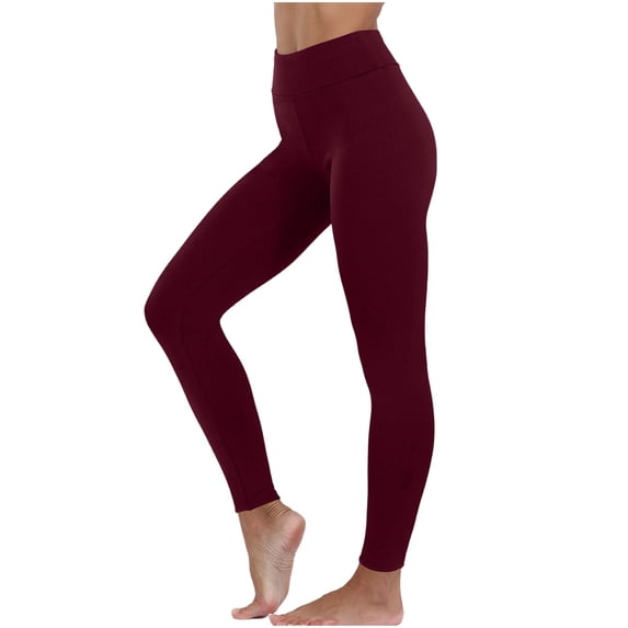 Chbgutlmr Fleece Lined Leggings Women High Waist Warm Comfy Workout Tight Pants Thick Athletic Trousers Winter