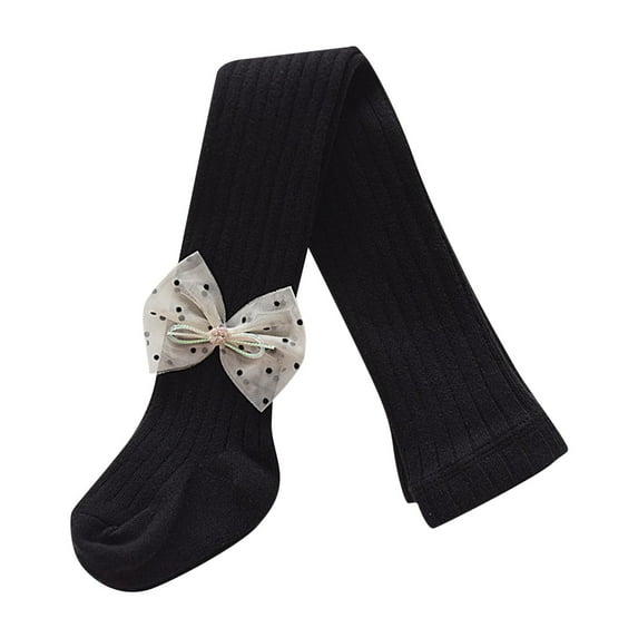 Chbgutlmr Girls Clothes Kids Pantyhose Stretch High Waisted Cotton Leggings Bowknot Slim Comfy Tights Pants