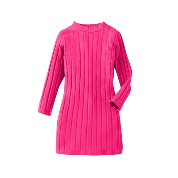 Chbgutlmr Girls Clothes Long Sweaters Kids Crewneck Solid Color Slim Fitting Knit Cotton Comfy Pullover