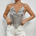 thumbnail image 1 of Chbgutlmr Going out Tops for Women Sparkly Nightclub Halter Tops Sleeveless Cowl Neck Tank Tops Casual Cute Party Blouse Tops, 1 of 9