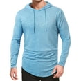 thumbnail image 1 of Chbgutlmr Hoodies for Men Drawstring Slim Fitting Comfy Pullover Fall Casual Workout Solid Color Tops, 1 of 6