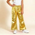 thumbnail image 1 of Chbgutlmr Kids Pants Metallic Performance Pants High Elastic Waist Bell Bottom Flare Pants Trendy Dressy Trousers, 1 of 5