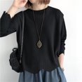 thumbnail image 1 of Chbgutlmr Knitted Tank Tops for Women Sleeveless Crew Neck Irregular Hem Loose Fitted Tee Tops Casual Spring Comfy Tops, 1 of 4