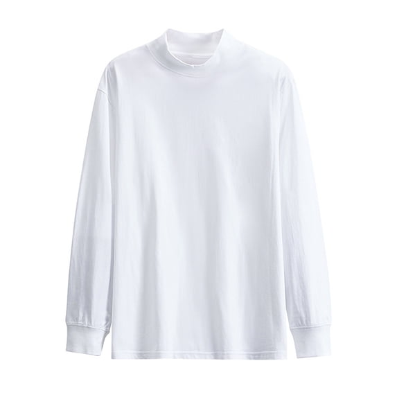 Chbgutlmr Long Sleeve Shirts for Men Standing Collar T-Shirts Casual Loose Fall Comfy Basic Undershirts