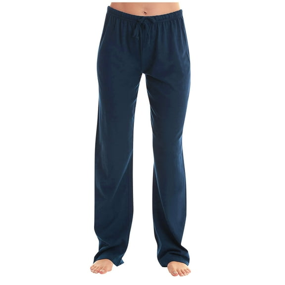 Chbgutlmr Lounge Pants for Women Drawstring Elastic Low Waist Straight Leg Loose Casual Comfy Trousers