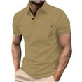 thumbnail image 1 of Chbgutlmr Mens Shirts Short Sleeve Turn down Collar Button T-Shirts Casual Fitted Summer Dailywear Tops, 1 of 5