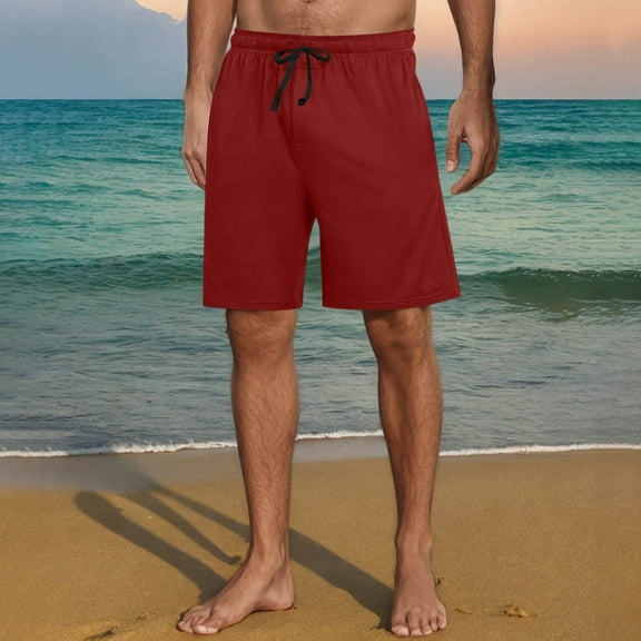 Chbgutlmr Mens Shorts Wide Leg Drawstring Elastic Waist Shorts Casual Loose Summer Comfy Basic Dailywear Shorts