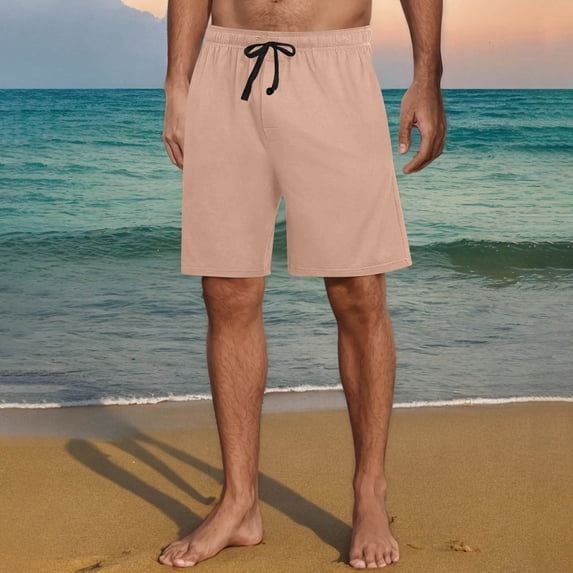 Chbgutlmr Mens Shorts Wide Leg Drawstring Elastic Waist Shorts Casual Loose Summer Comfy Basic Dailywear Shorts