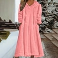thumbnail image 1 of Chbgutlmr Nightgowns for Women Ruffle Short Sleeve Crewneck Bow Cute Comfy Sleepwear Pajamas Dress Loose Tunic Sleep Shirts, 1 of 4