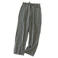 thumbnail image 1 of Chbgutlmr Pajama Pants Women Plaid Printed Drawstring Elastic Waist Loose Casual Homewear Trousers Fall, 1 of 3