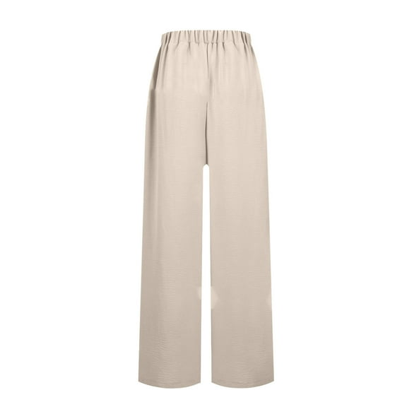 Chbgutlmr Pants for Women Belted High Waist Pleated Lightweight Business Casual Straight Leg Trousers