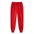 thumbnail image 1 of Chbgutlmr Plus Size Sweatpants for Women Fleece Lined Drawstring Waist Joggers Athletic Workout Pants Solid Color, 1 of 2