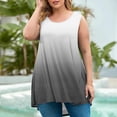 thumbnail image 1 of Chbgutlmr Plus Size Tank Tops or Women Sleeveless Scoop Neck Gradient Color Tunic Tops Casual Summer Comfy Trendy Shirts, 1 of 5