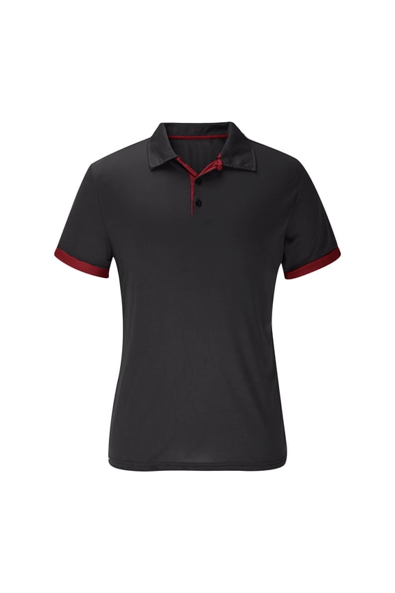 Shirts for Men Classic Short Sleeve Turn down Collar Button T-Shirts Casual Summer Comfy Office Tee Tops