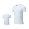 thumbnail image 1 of Chbgutlmr Shirts for Men Summer Loose Round Neck Tops Casual Short Sleeve Solid Color Gym Tee Shirts, 1 of 9