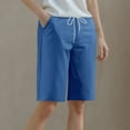 thumbnail image 1 of Chbgutlmr Shorts for Women Drawstring High Waisted Wide Leg Culottes Shorts Casual Summer Comfy Workout Yoga Tennis Shorts, 1 of 6