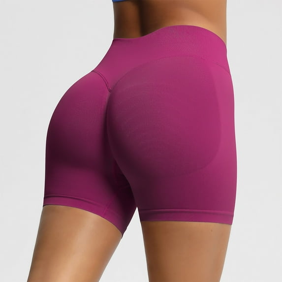 Chbgutlmr Shorts for Women High Rise Elastic Waist Slim Fitted Yoga Shorts Casual Summer Comfy Stretch Workout Shorts