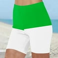 thumbnail image 1 of Chbgutlmr Shorts for Women High Waisted Slim Fitted Color Blocked Shorts Casual Comfy Stretch Dressy Summer Shorts, 1 of 5