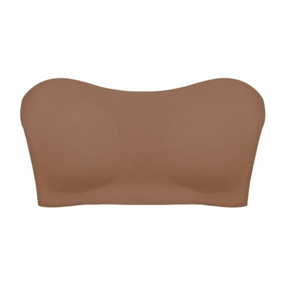 Chbgutlmr Strapless Bras for Women Cirsscross Side Buckle Full Support Solid Color Comfy Bras Fashion